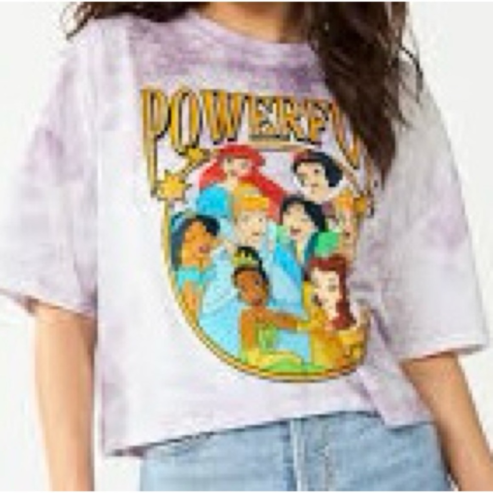 Disney Princesses- Powerful crop top tee